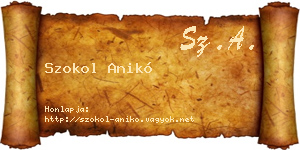 Szokol Anikó névjegykártya
