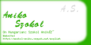 aniko szokol business card